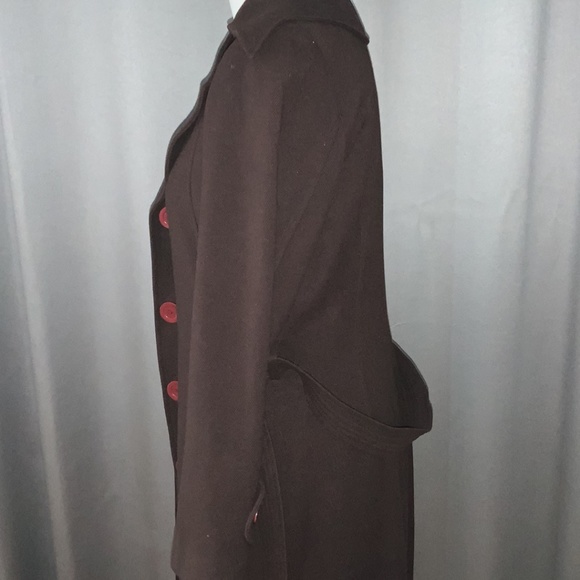 Brown wool coat - Picture 4 of 4